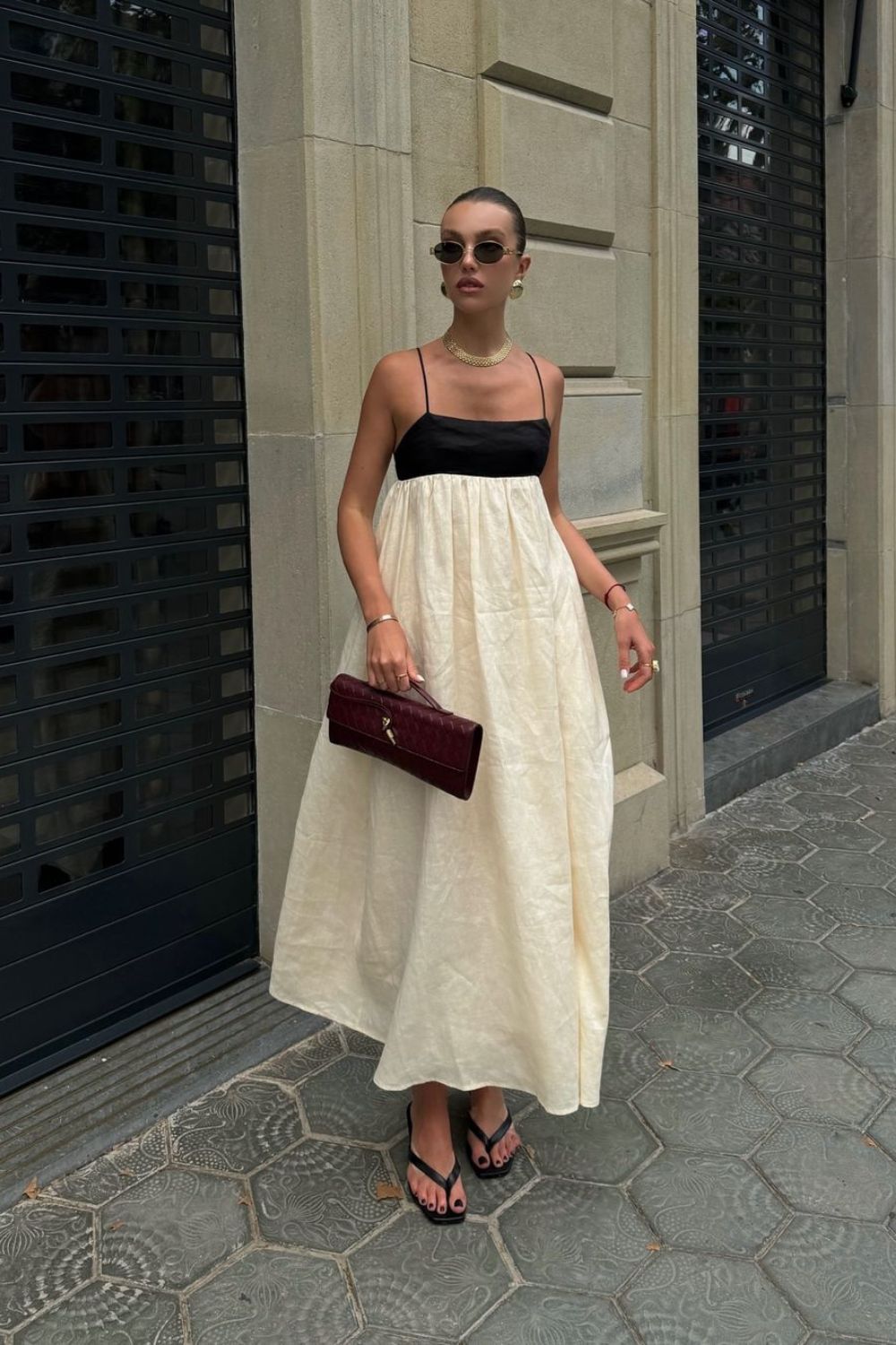 Black & White Maxi Dress