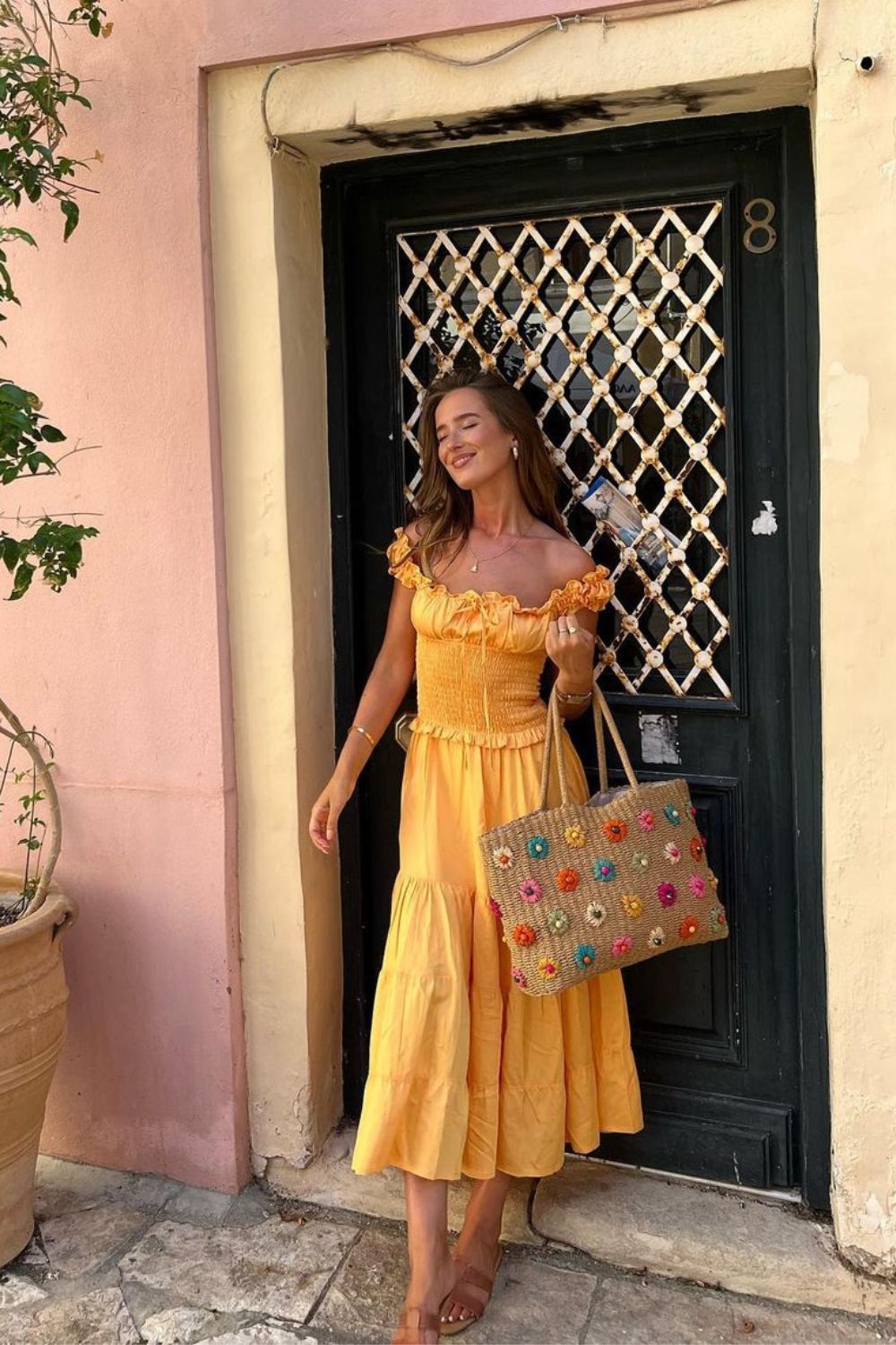 Bright Orange Dress