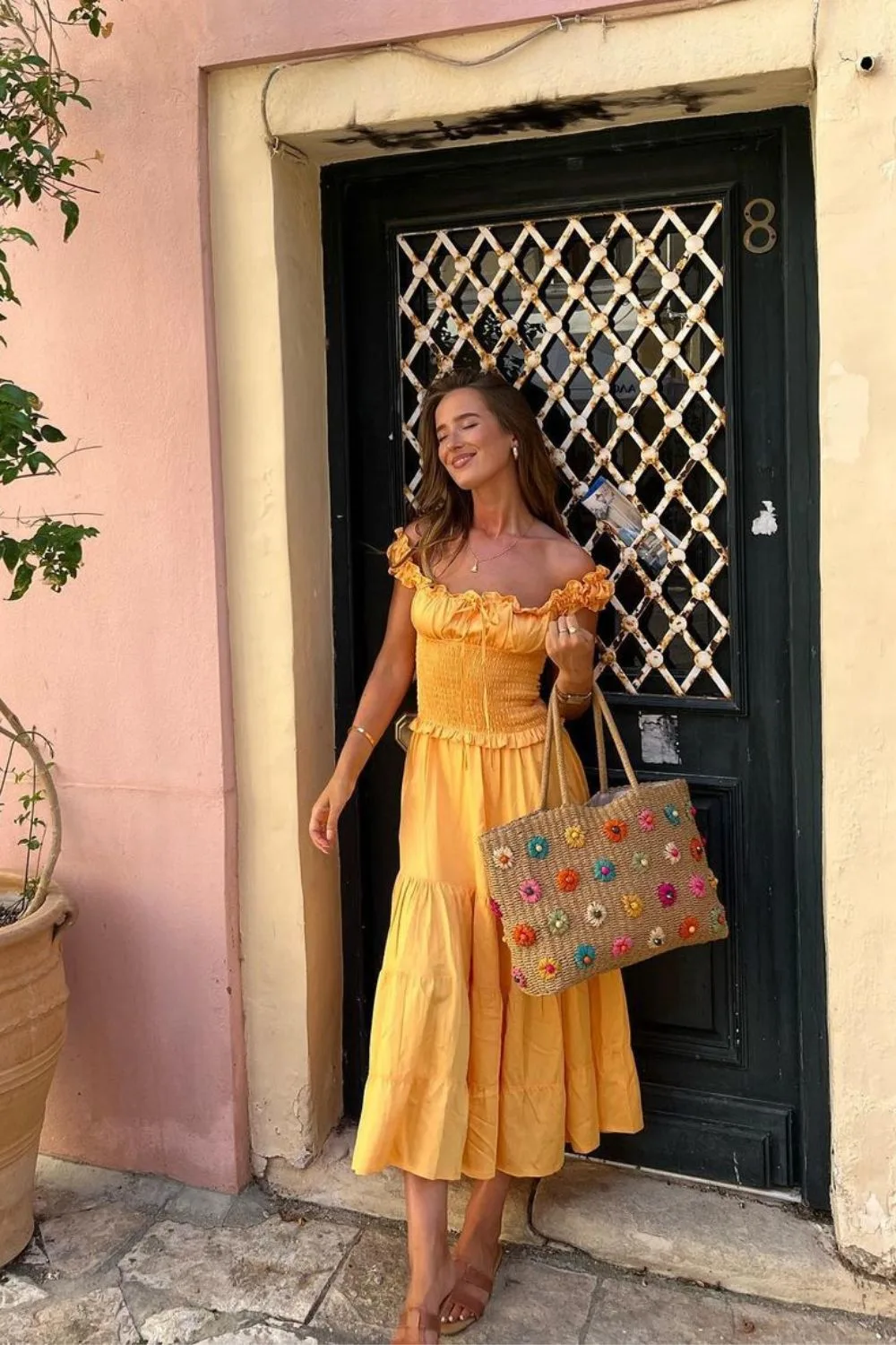 Bright Orange Dress