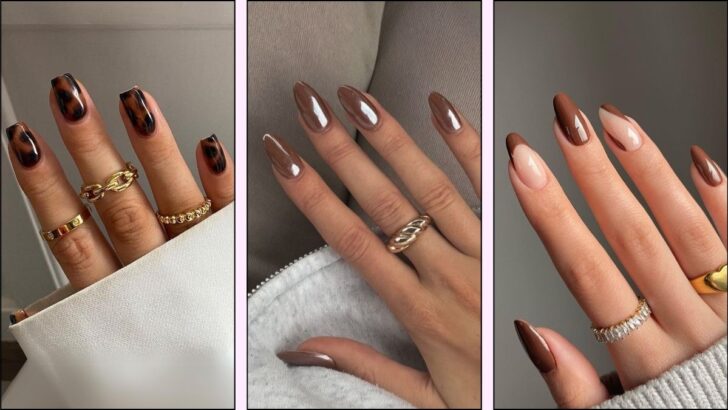 40 Gorgeous Brown Nail Looks You Need This Fall and Winter