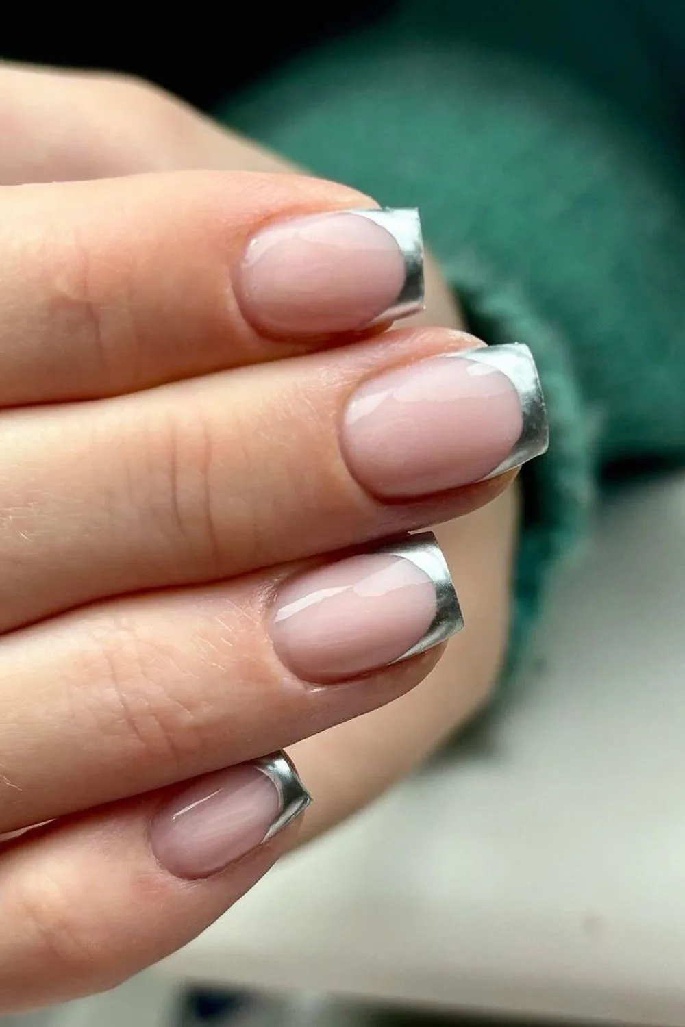 Chrome French Tips