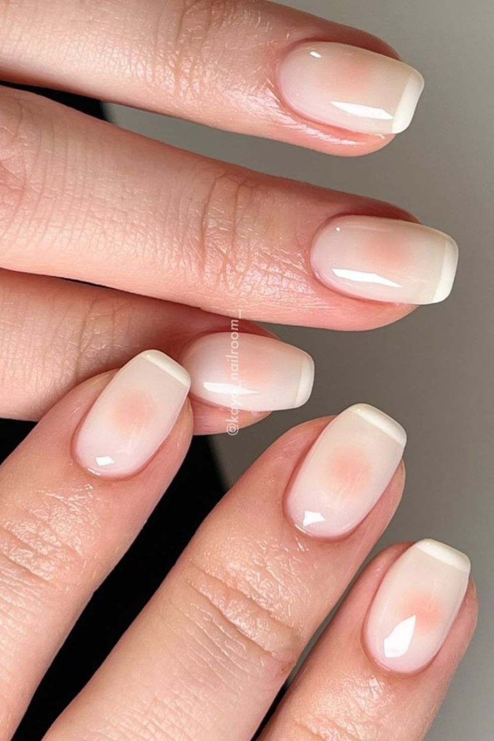 French blush manicure