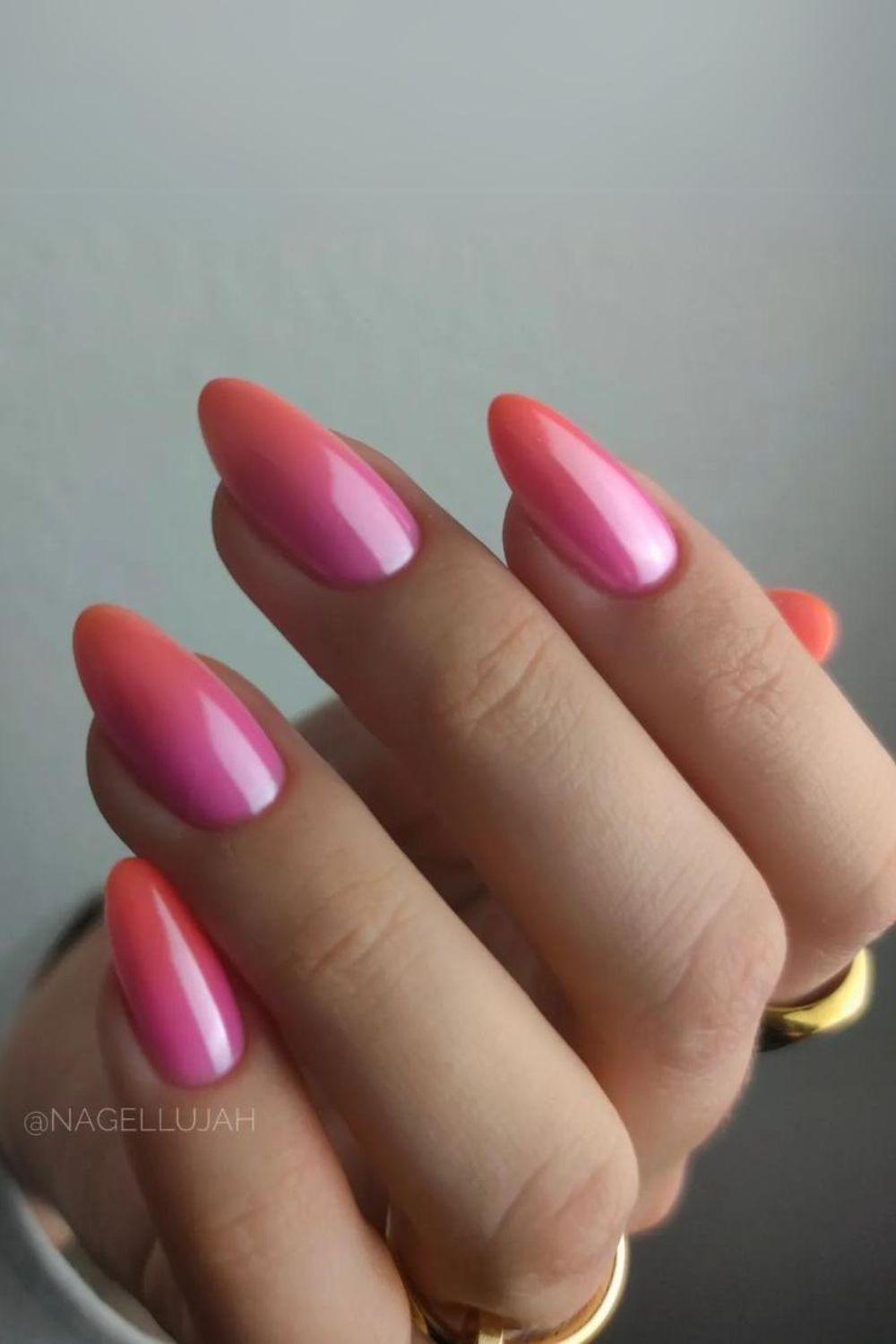 Glazed ombre nails