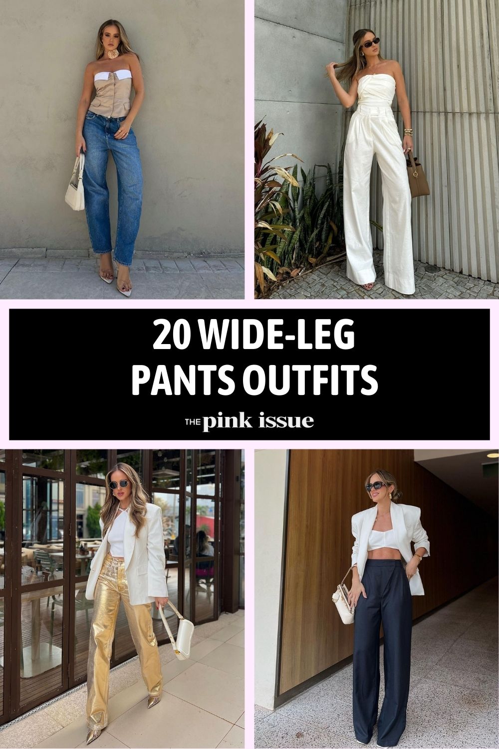 How to Master Wide Leg Pants with 20 Cool Outfit Combos pinterest