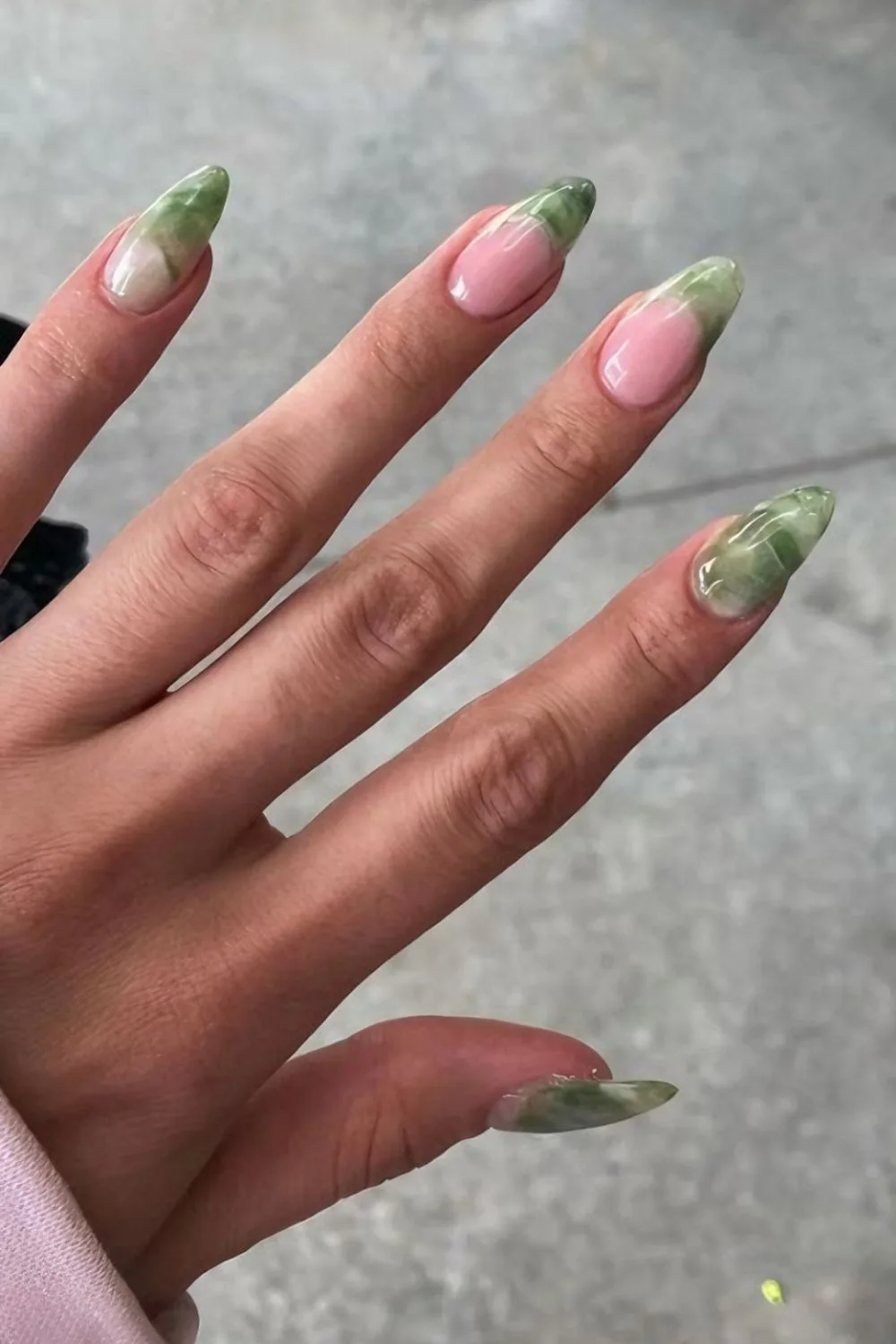 Jade french nails