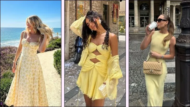 Casual light yellow dresses best sale