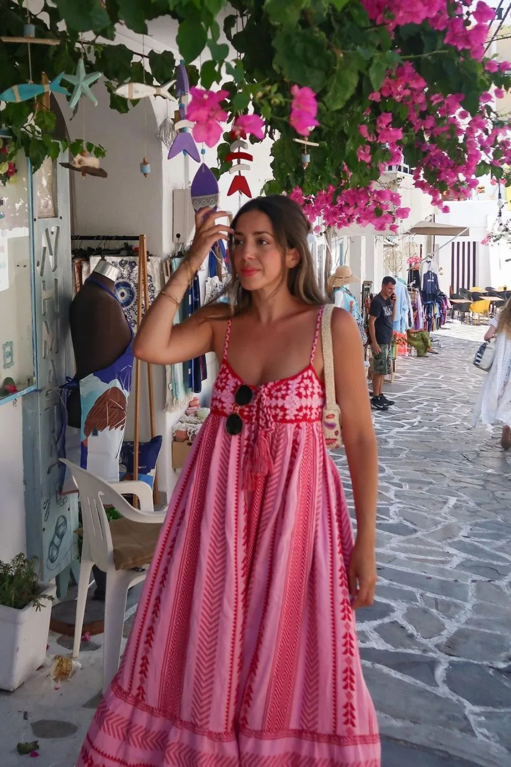 Pink Boho Dress