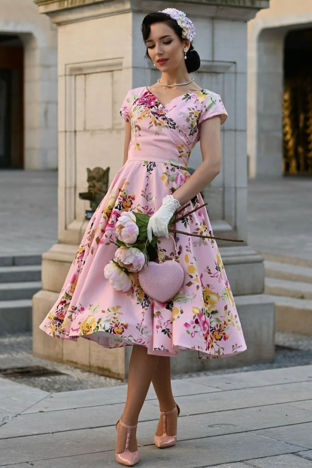 Pink Floral Dress