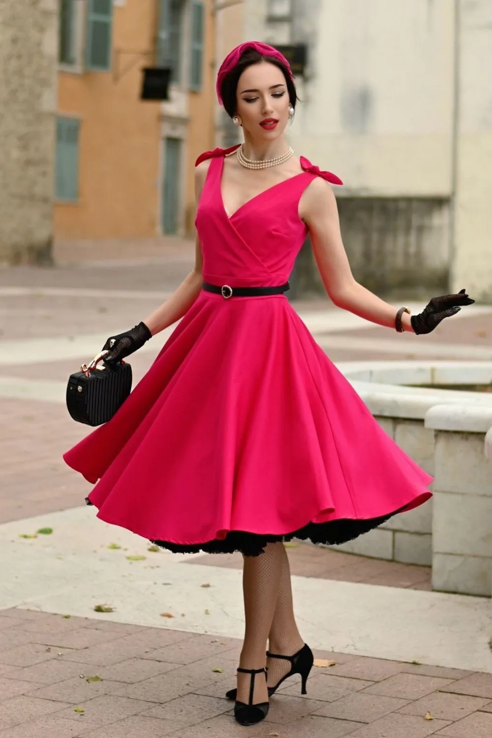 Pink Midi Dress