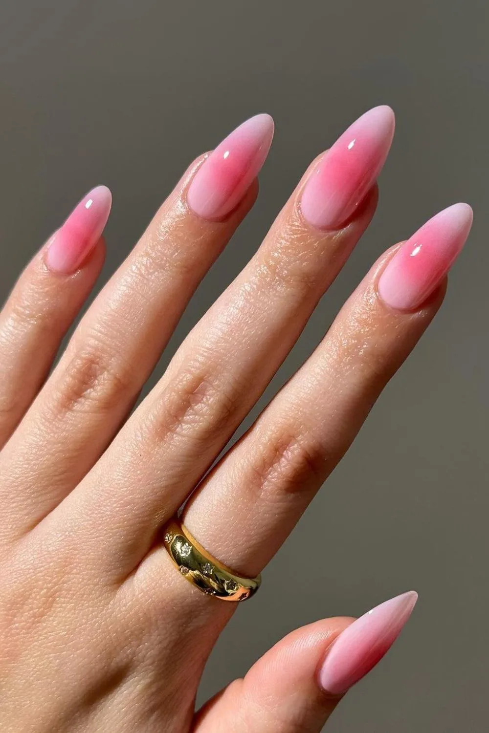 Pink aura nails