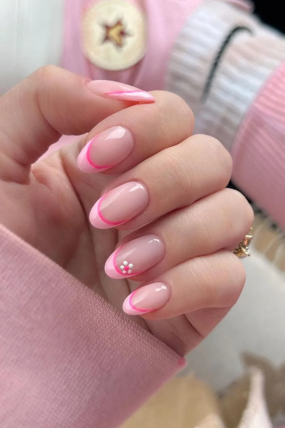 Pink french manicure