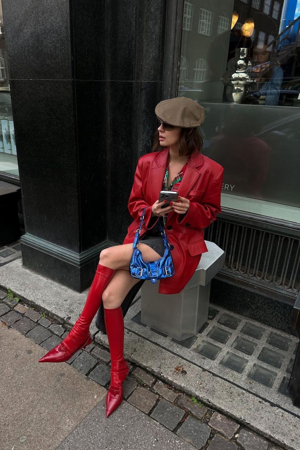 Red Jacket & Matching Boots