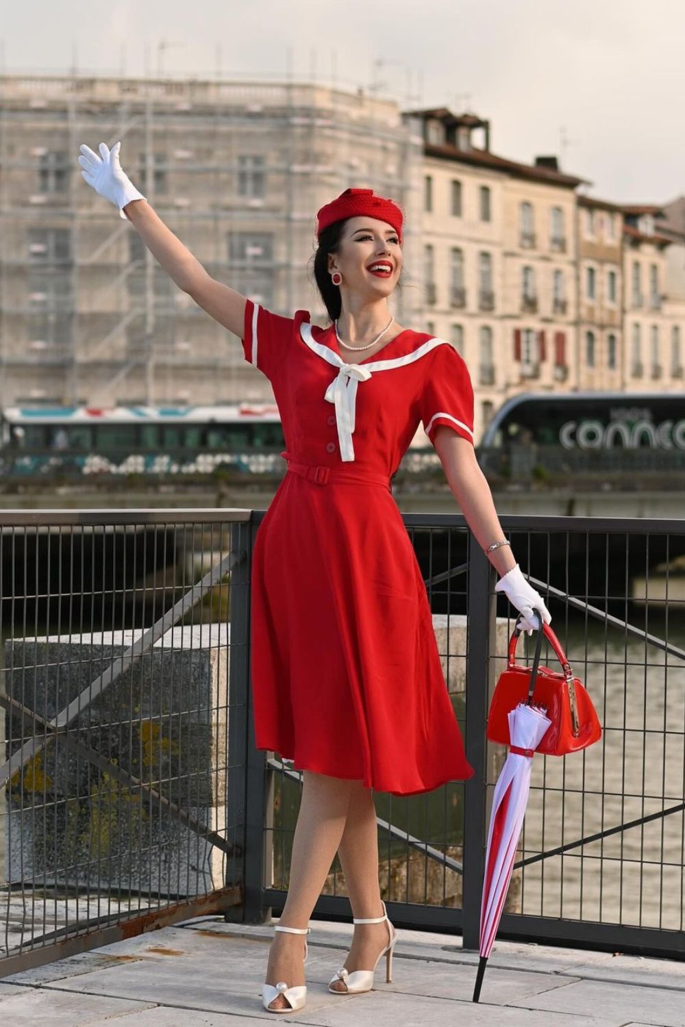 Red Sailor Dress