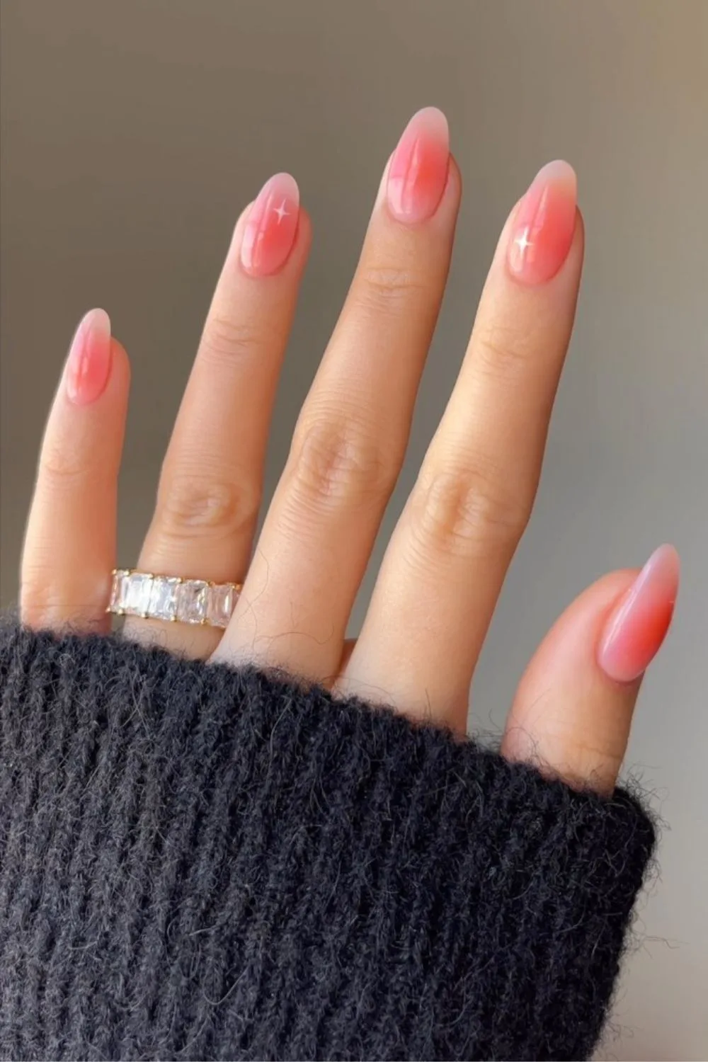 Rosy blush nails