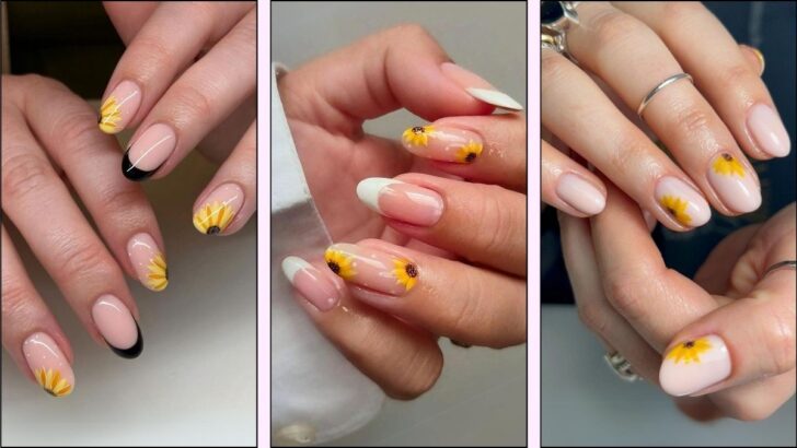 15 Bright and Beautiful Sunflower Nail Ideas