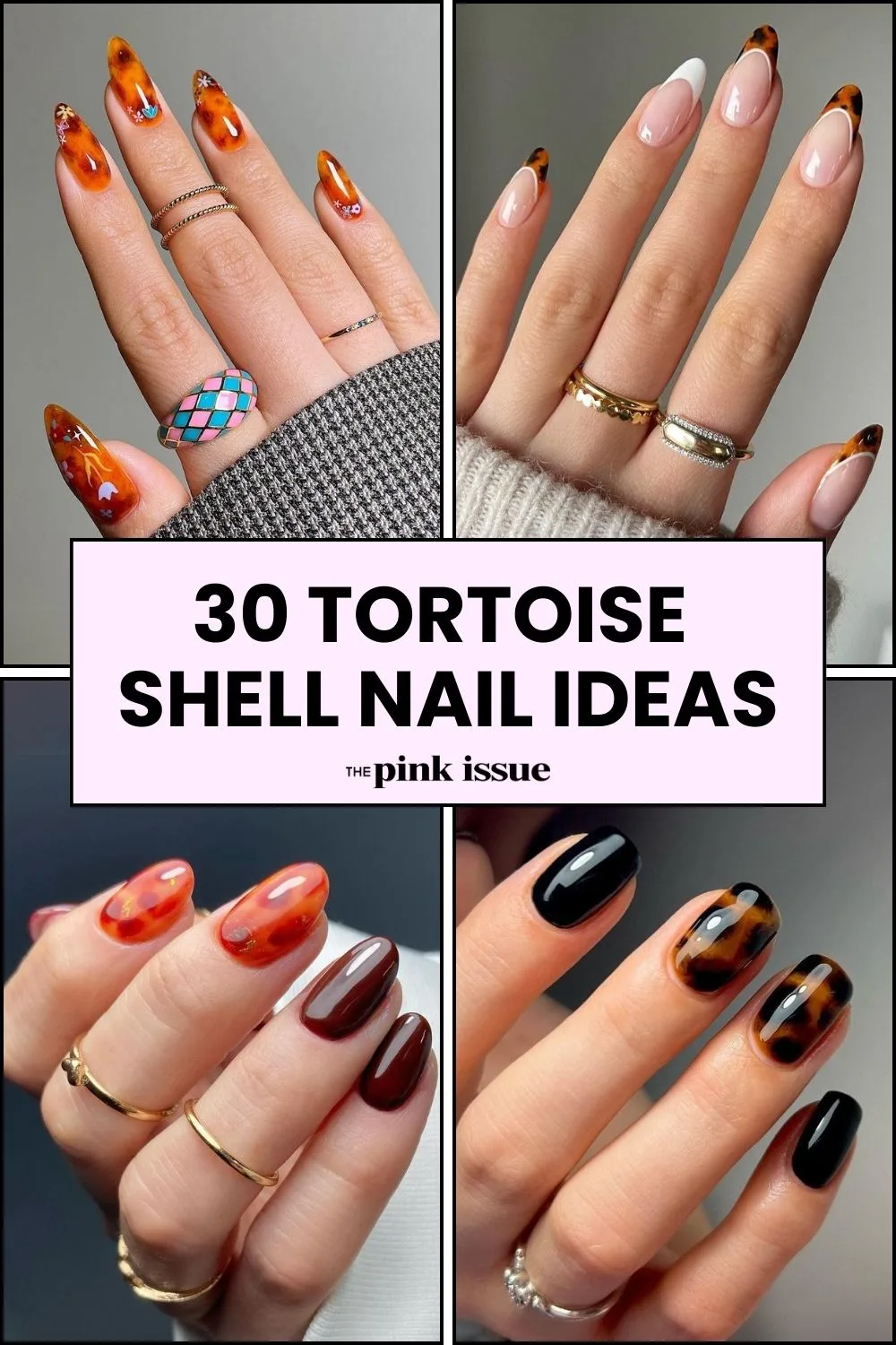 Tortoise shell nail ideas pinterest