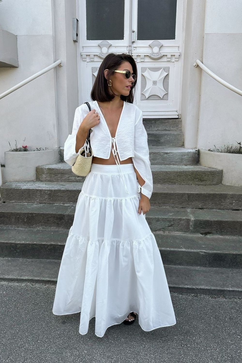 White Skirt Set