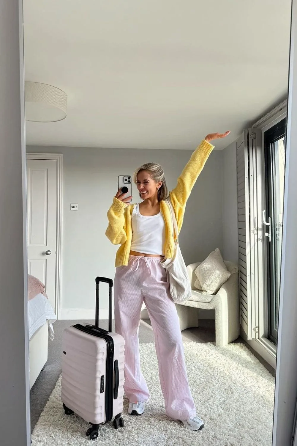 Yellow Cardigan & Pants