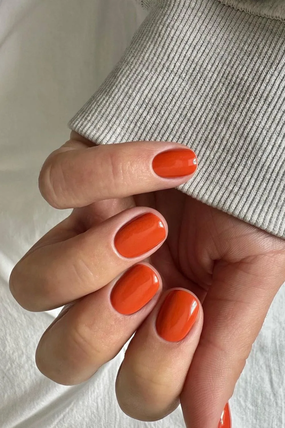 Burnt Orange manicure