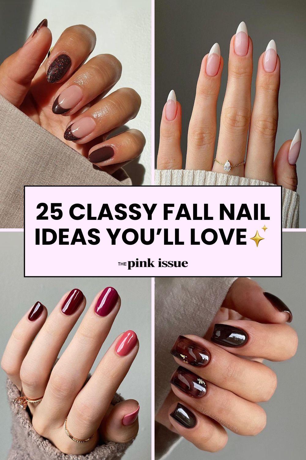 Classy fall nail ideas Pinterest