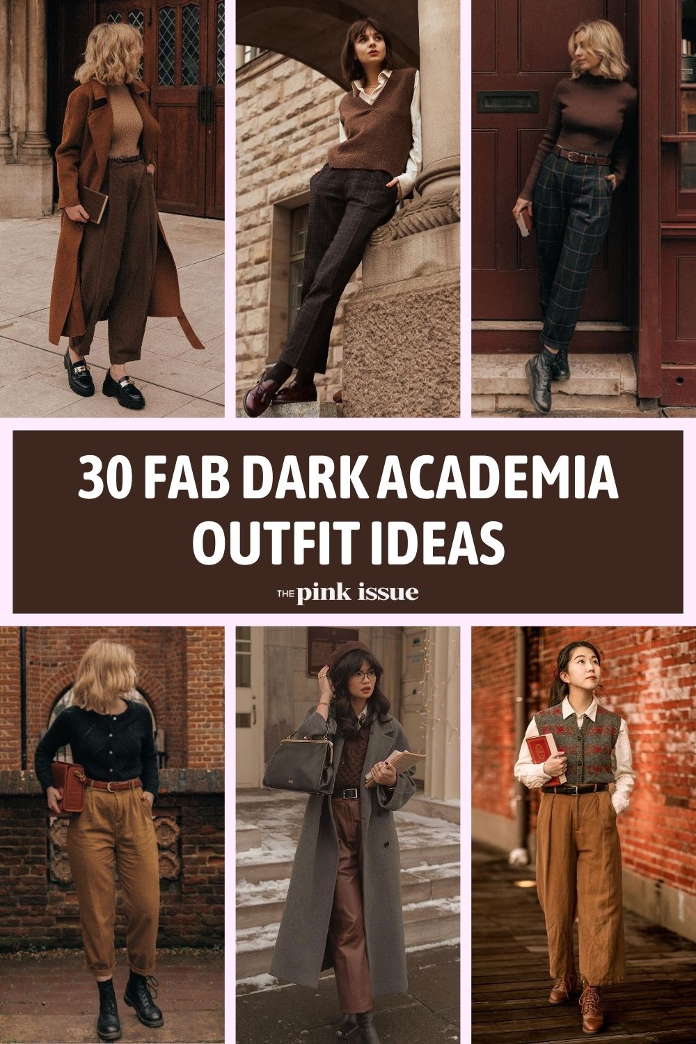 Dark academia outfit ideas Pinterest