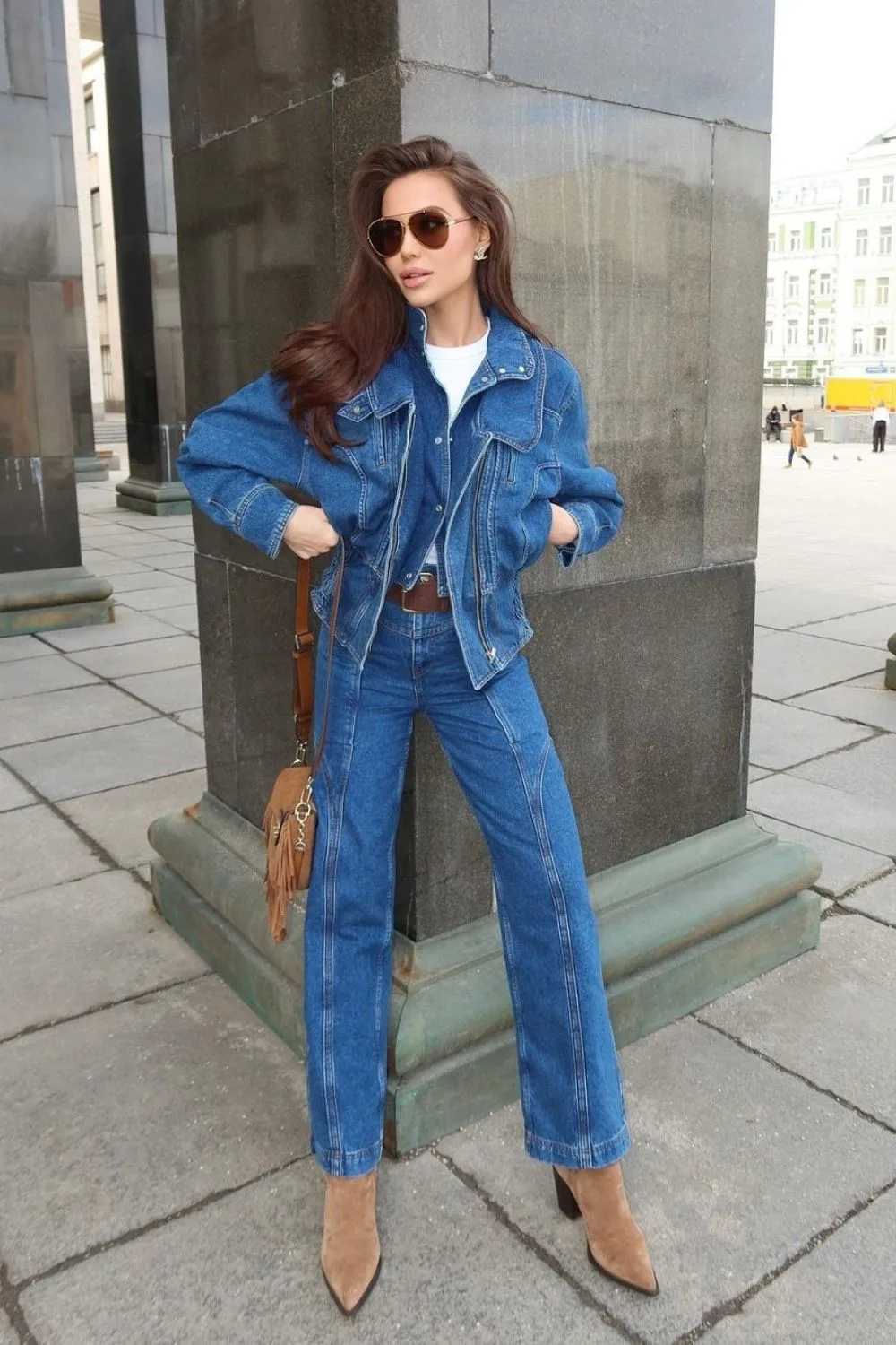 Double Denim & Ankle Boots