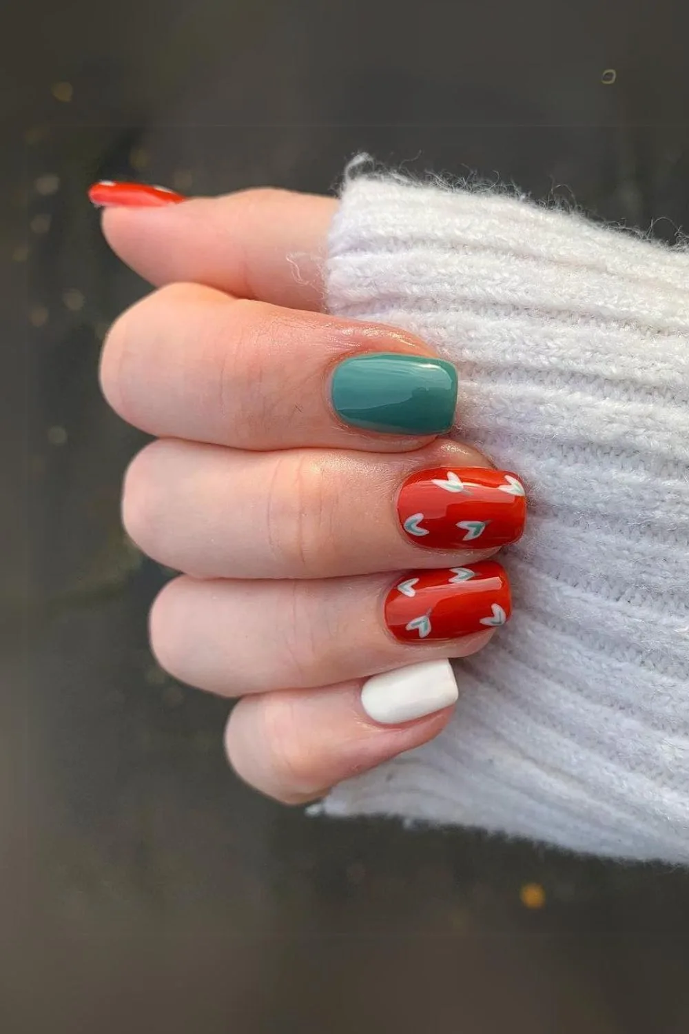 Festive fall nails