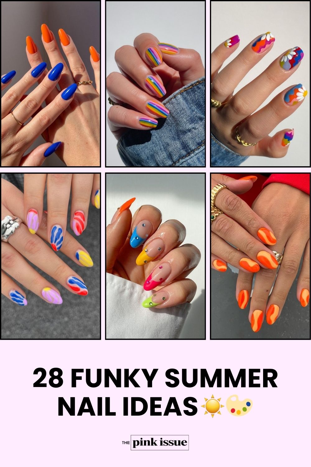 Funky summer nail ideas Pinterest