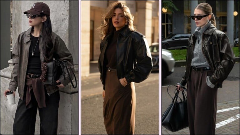 Leather jacket outfit ideas