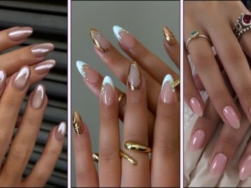 A collage of nail designs for September
