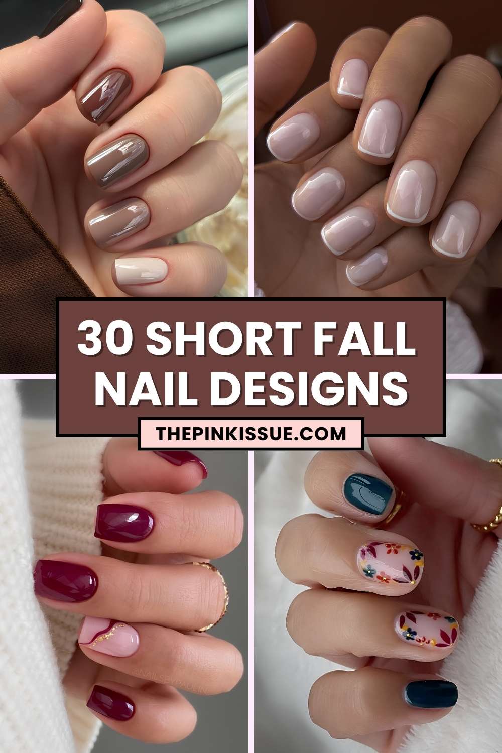 Short fall nail designs Pinterest