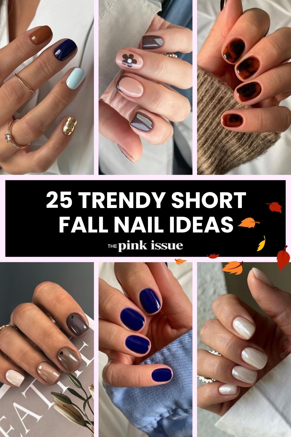 Short fall nail ideas Pinterest