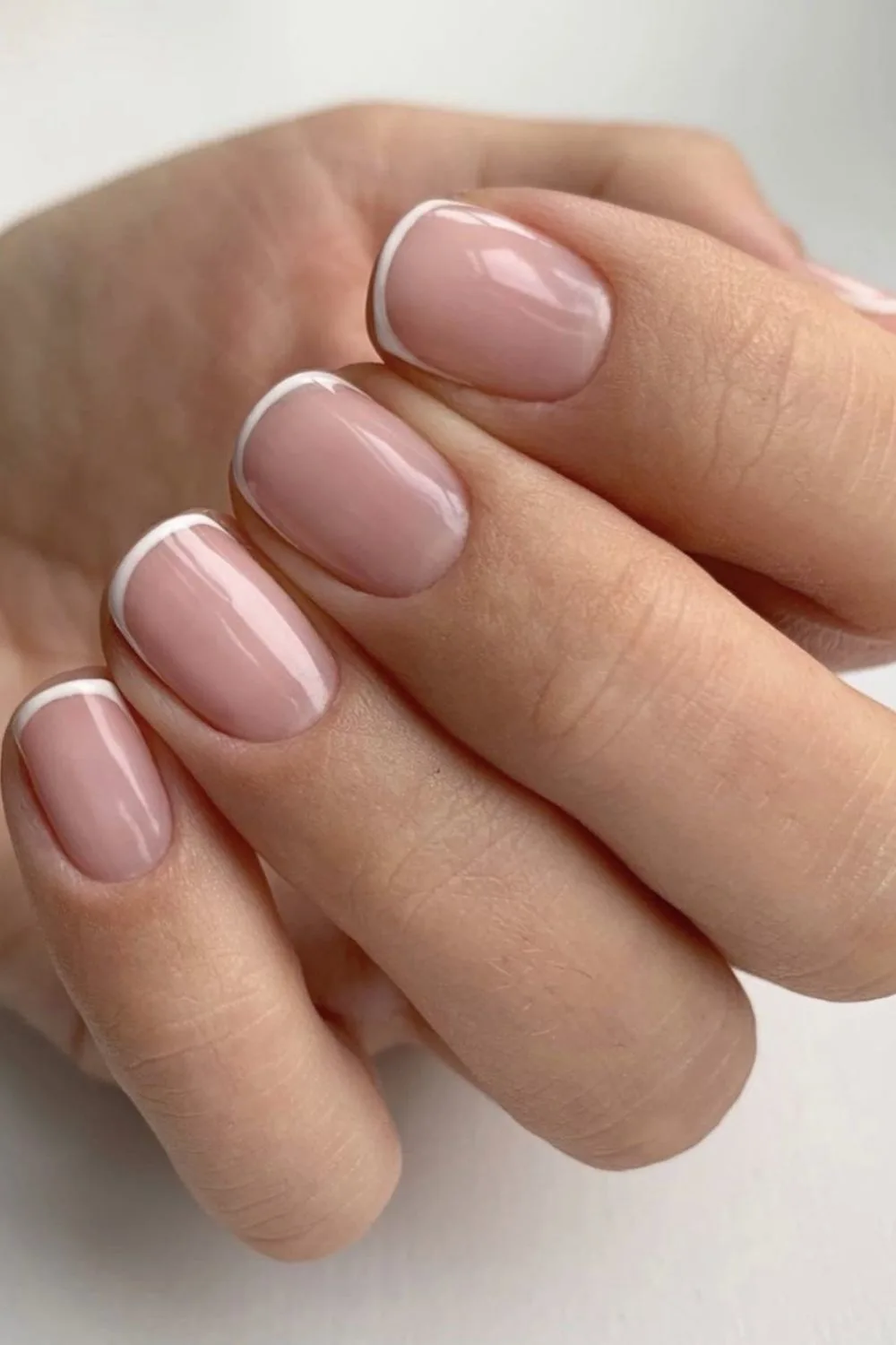 skinny french manicure