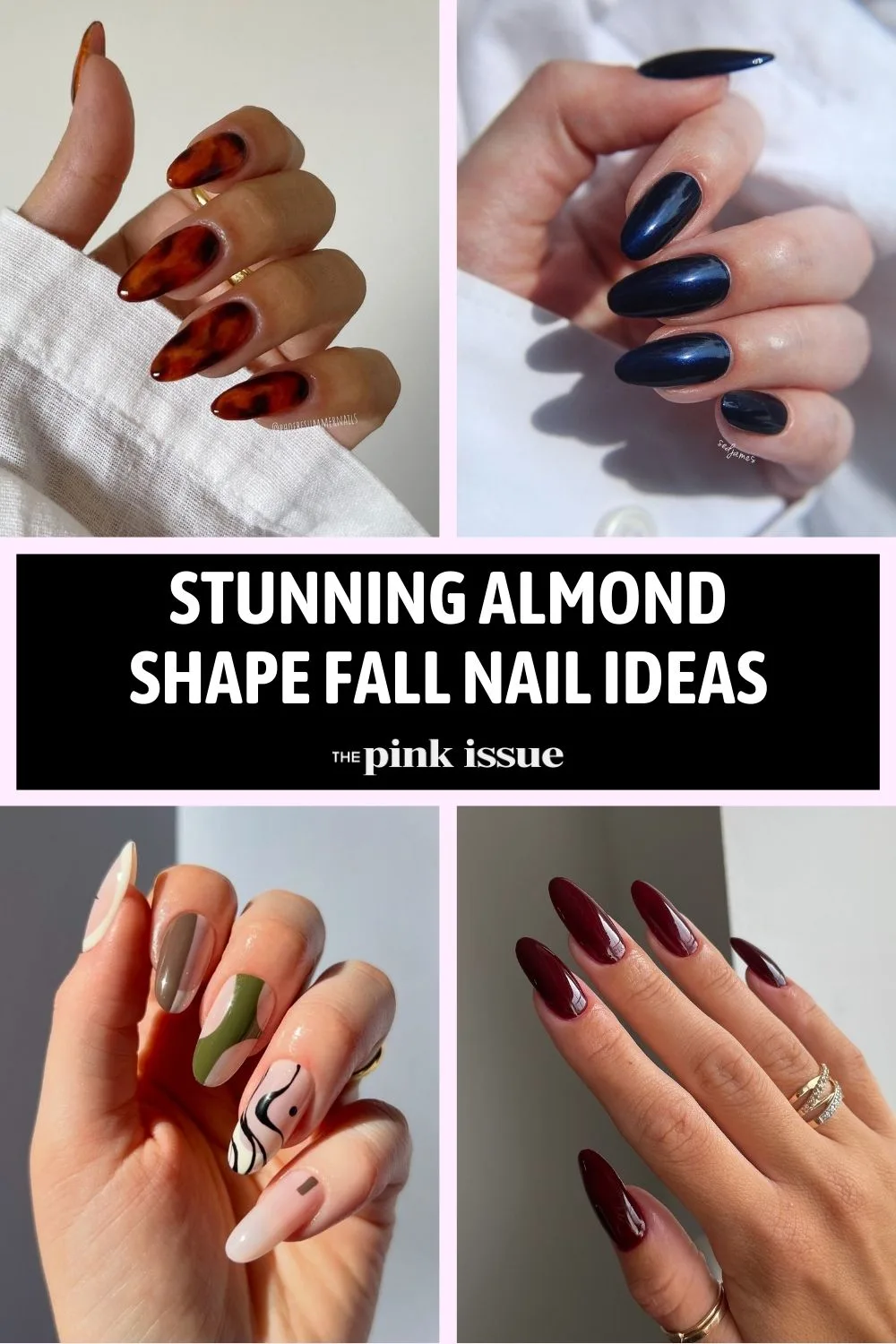 20 Almond-Shaped Nail Ideas Perfect for Fall Vibes pinterest