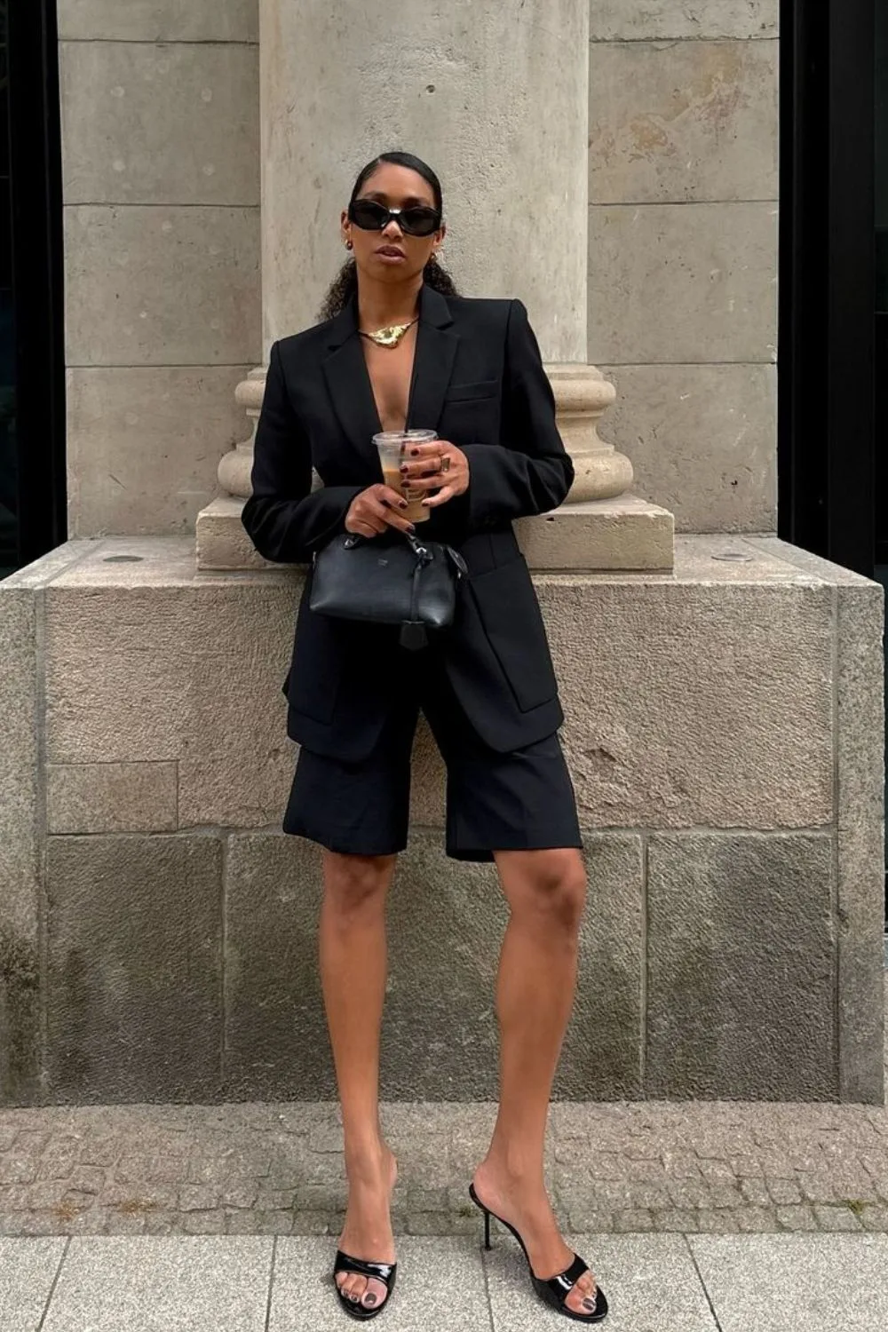 Black Blazer & Bermudas