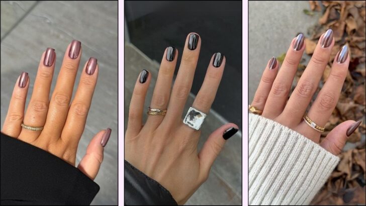 20 Chrome Fall Nail Ideas That Will Totally Upgrade Your Mani