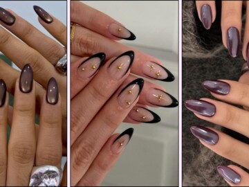Dark fall manicures