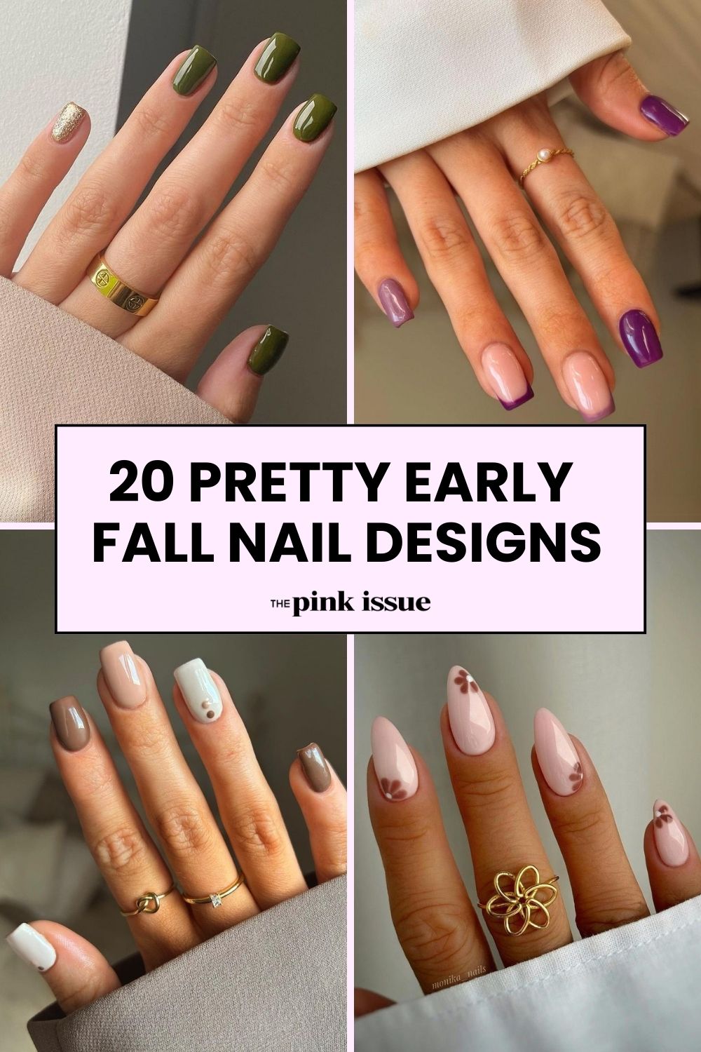 Early fall nail ideas Pinterest