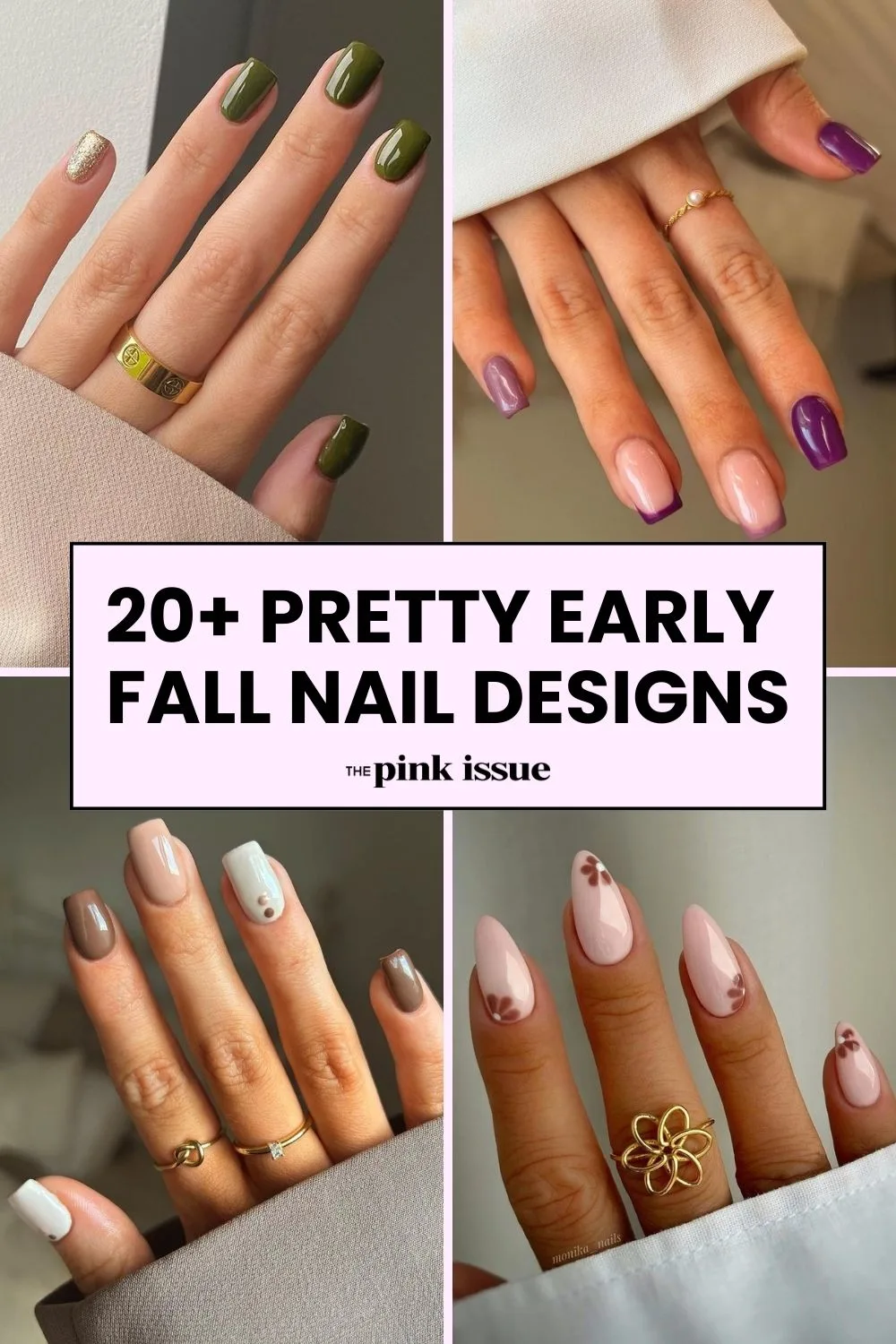 Early fall nail ideas Pinterest