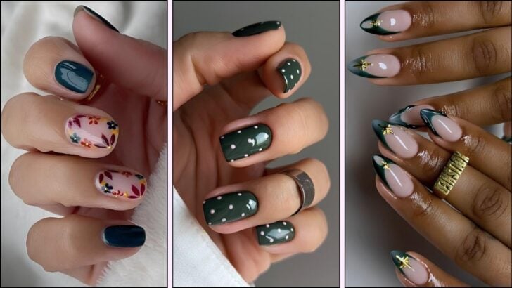 25 Trendy Green Fall Nails You’ll Want to Copy Immediately