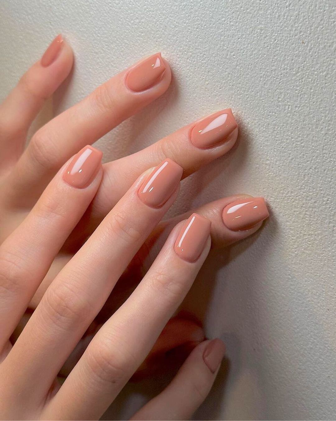 Korean-style nude manicure