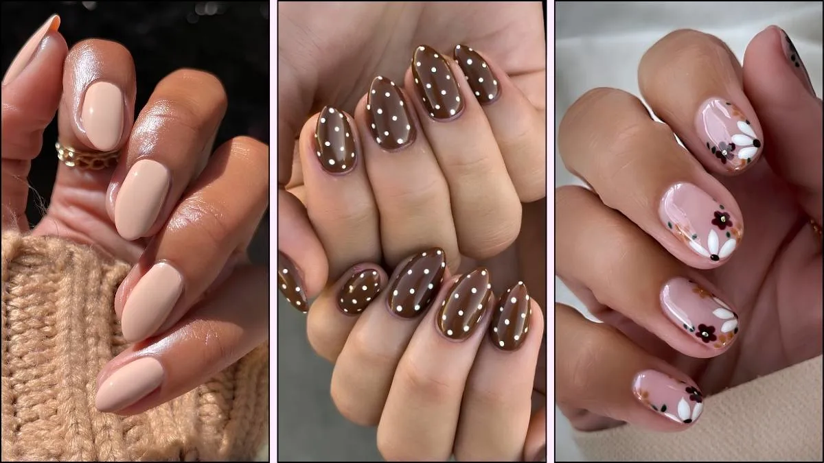 A collage of nail designs for October