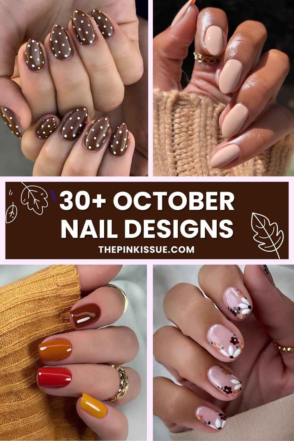 October nail ideas Pinterest