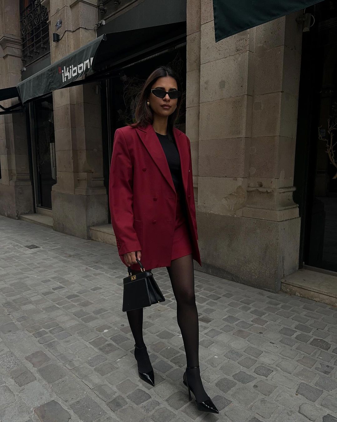 Red Blazer & Mini Skirt