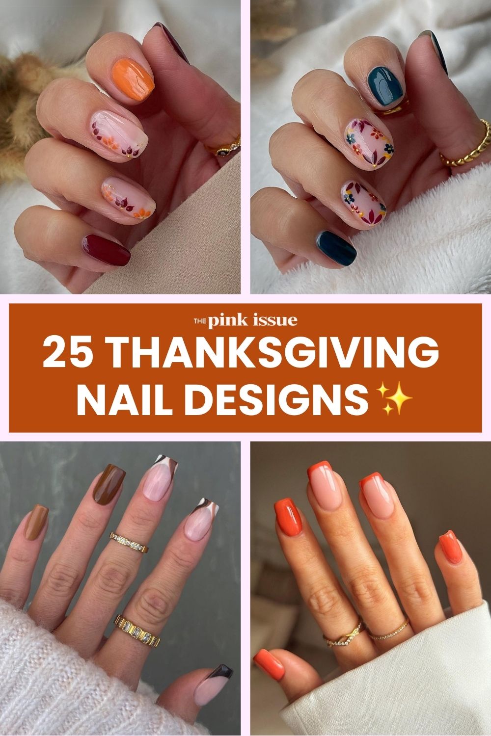 Thanksgiving nail ideas Pinterest