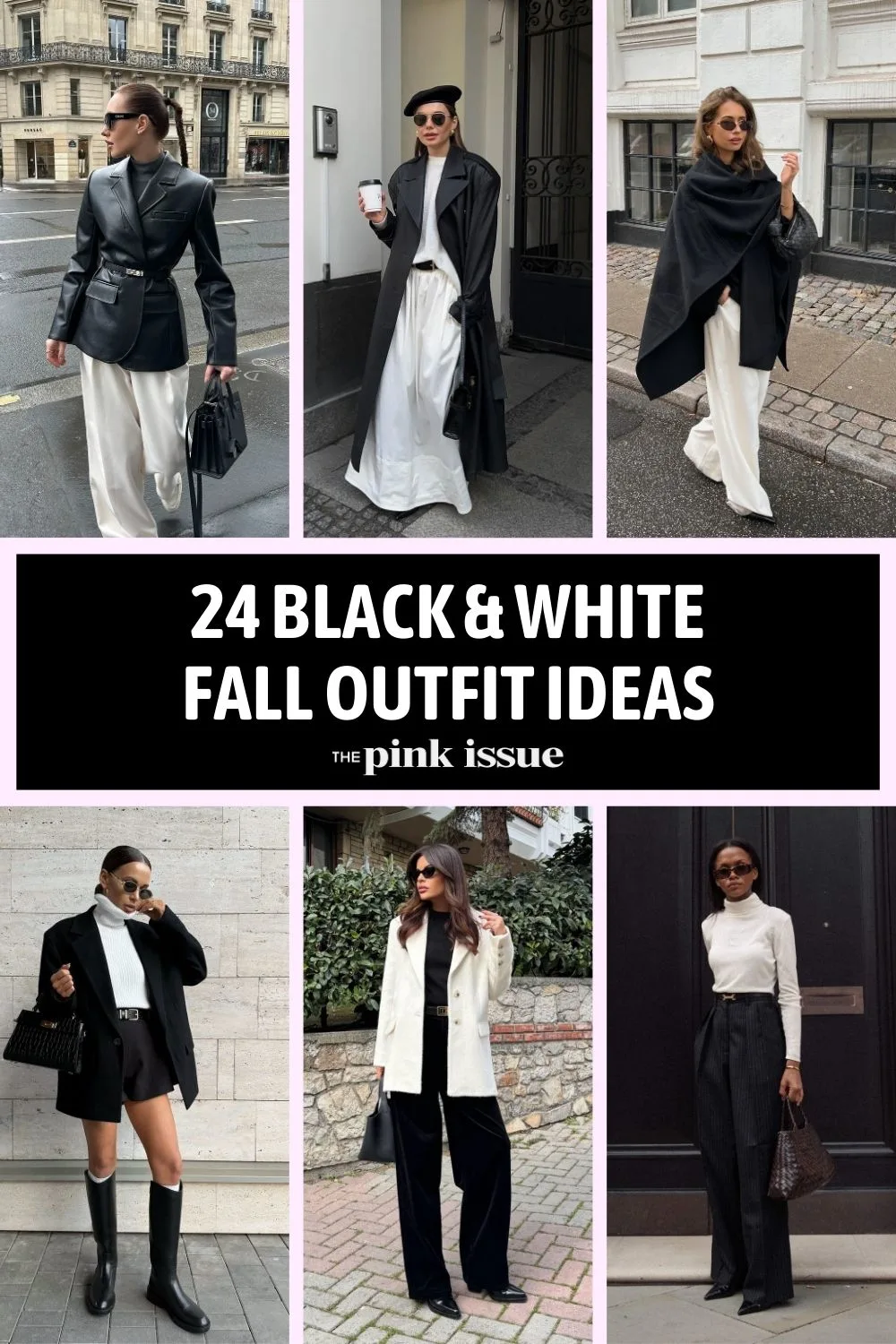 Black and white fall outfit ideas Pinterest