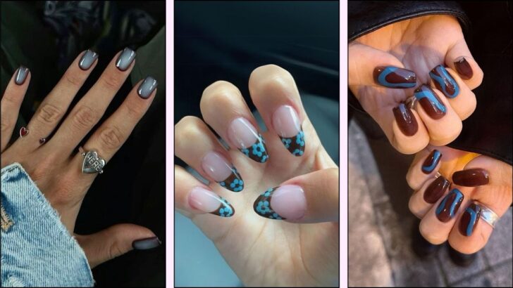 Blue Meets Brown in These 20 Nail Ideas You’ll Love