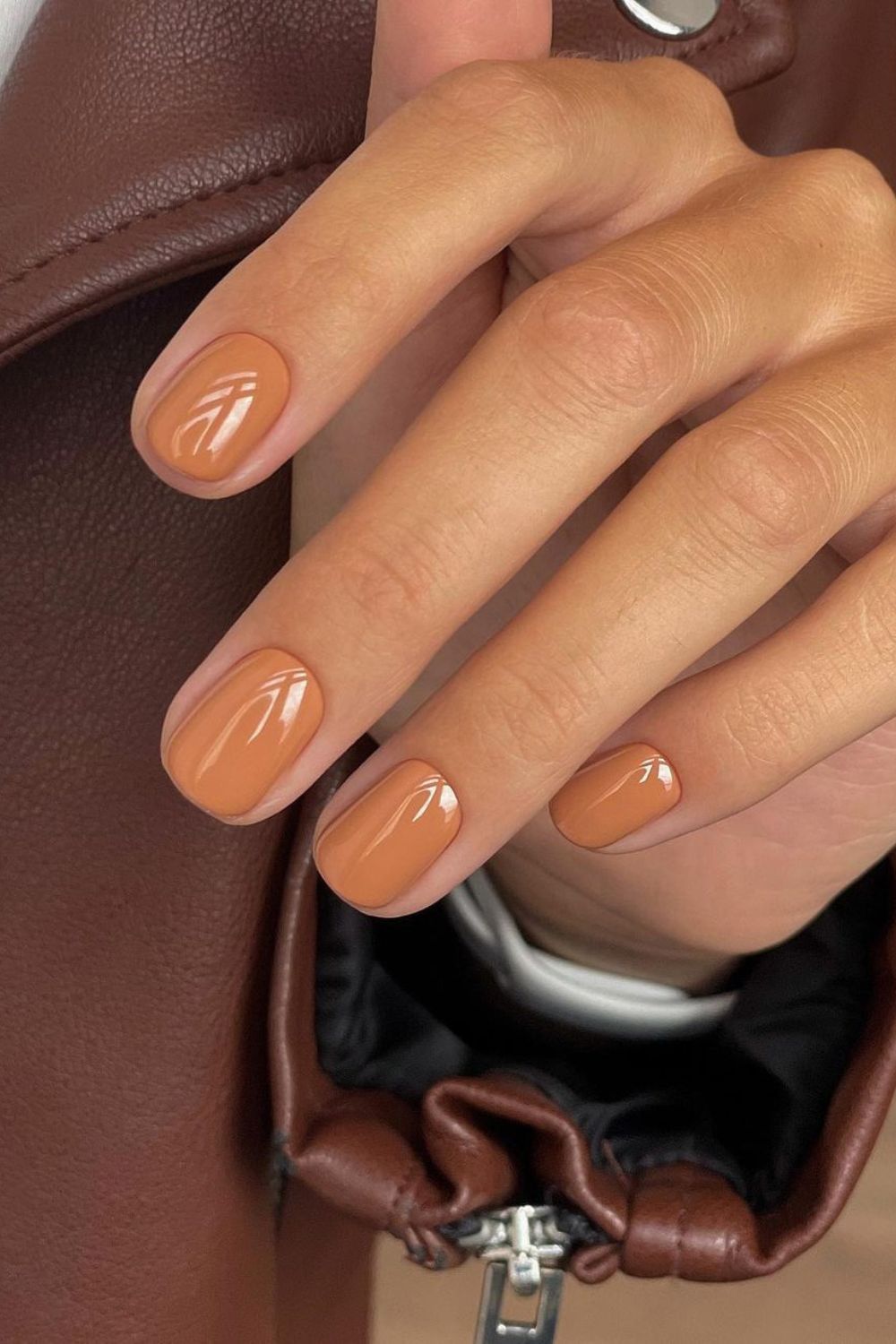 Butterscotch orange nails