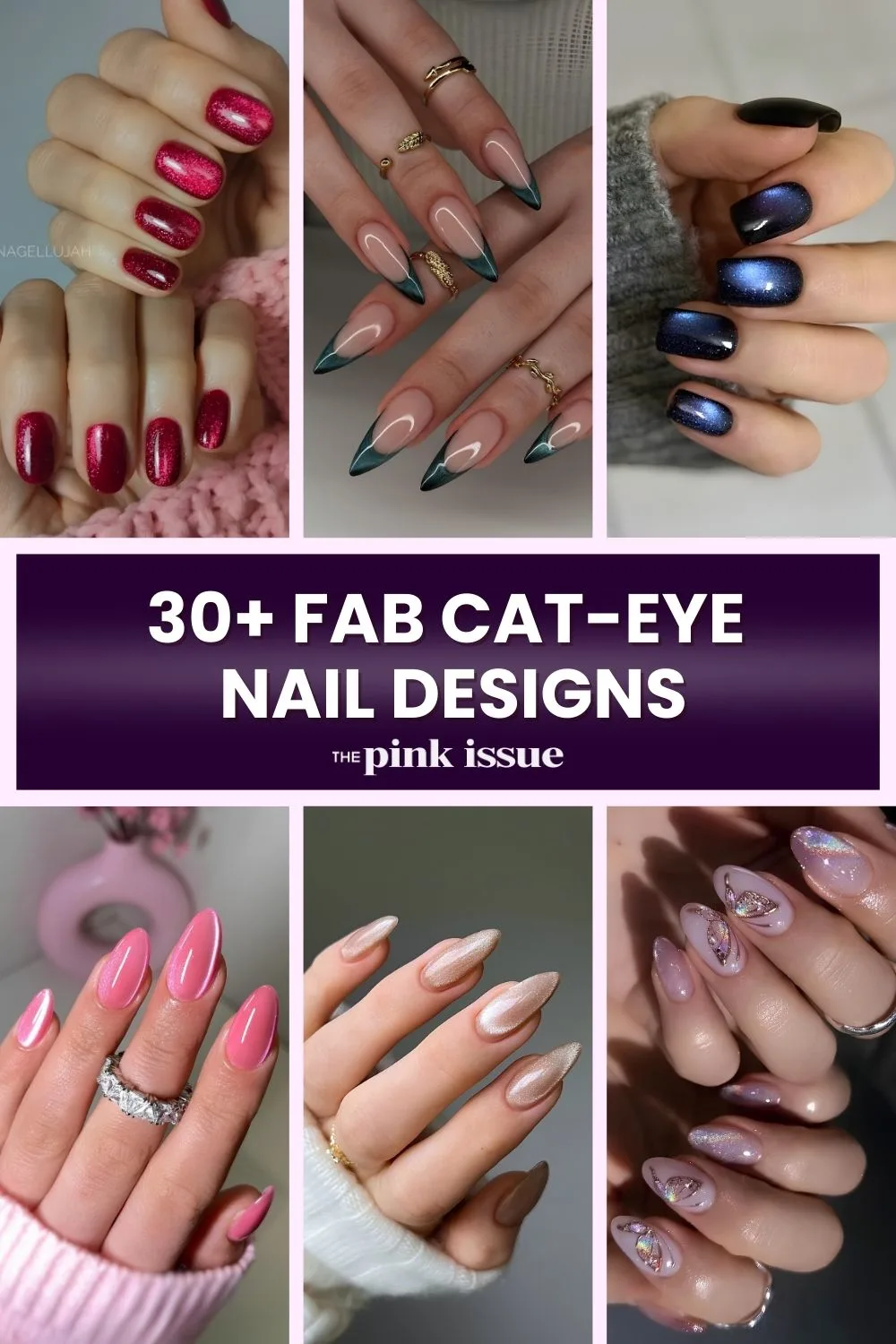 Cat-eye nail Designs Pinterest