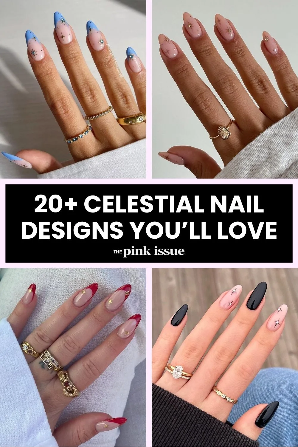 Celestial nail ideas Pinterest